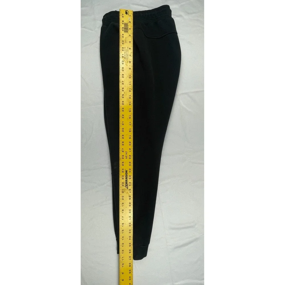 Nike Tech Fleece Joggers Mens Black Tapered Sweatpants Side Zip Pocket Pinhole